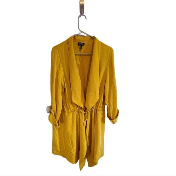 JONES NY Mustard Shirt Jacket Size L EUC - Picture 2 of 6
